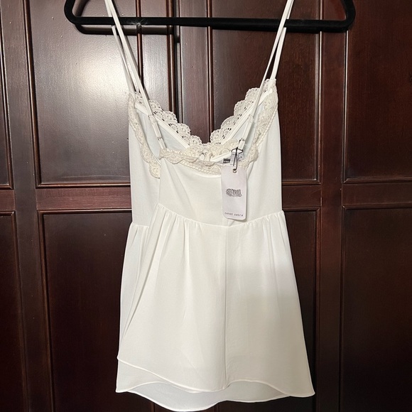 Naked Zebra Crochet Tank Top - Color White Size Small NWT - Picture 2 of 6